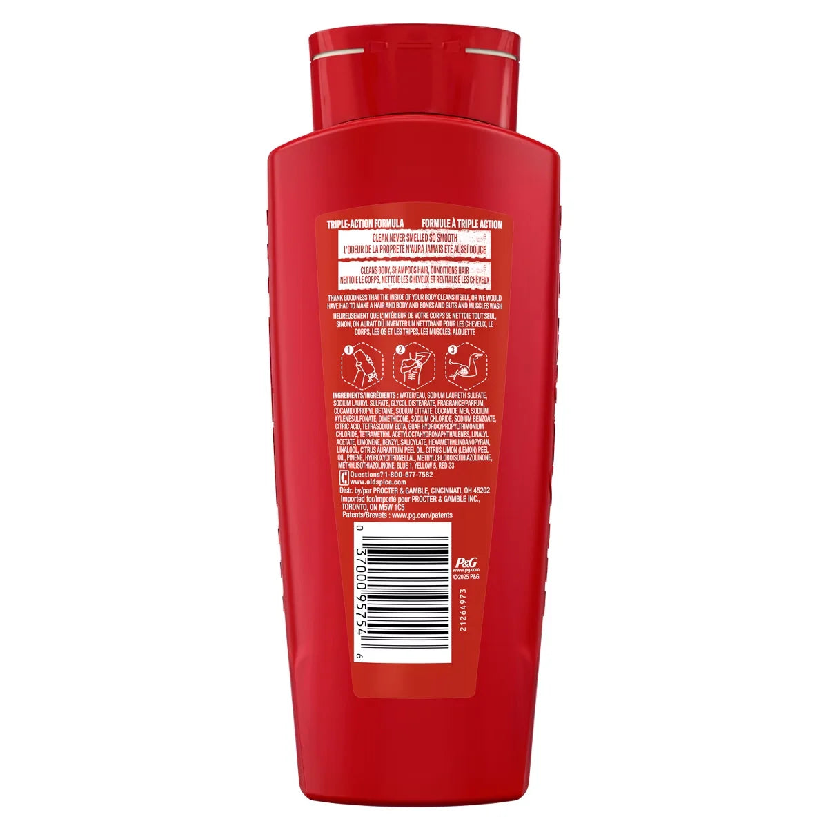 Old Spice High Endurance 3 in 1 Hair Body Wash - 24 fl oz