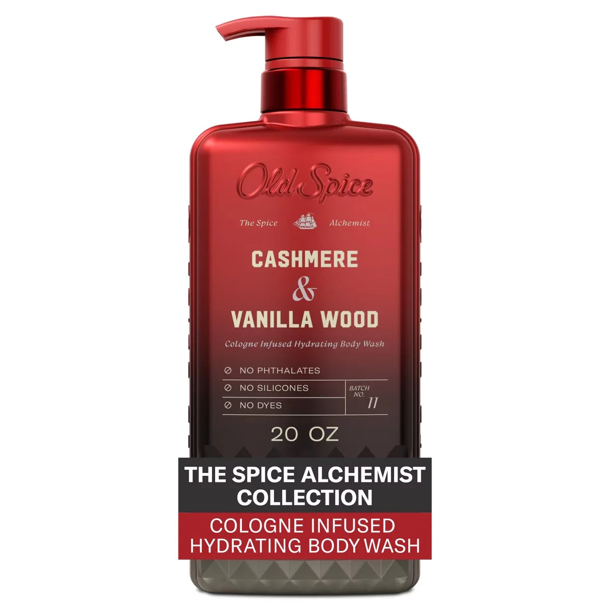 Old Spice x The Spice Alchemist Collection Men's Crafted for Compliments Cologne Infused Body Wash - Cashmere and Vanilla Wood - 20oz