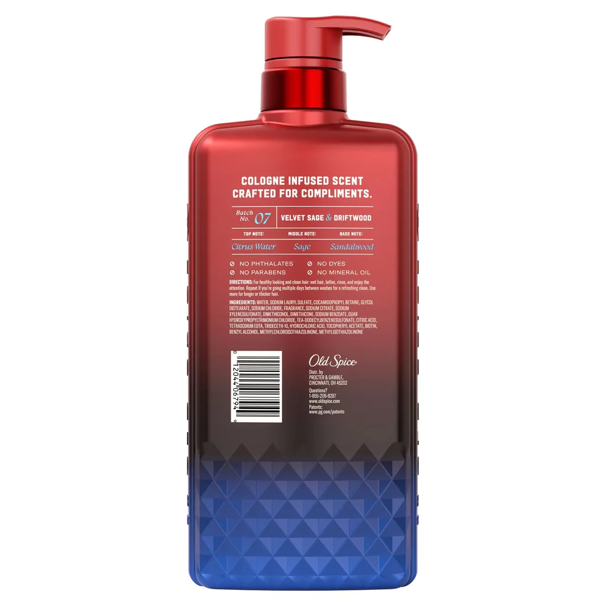 Old Spice x The Spice Alchemist Velvet Sage & Driftwood Cologne Infused Shampoo - 20 fl oz