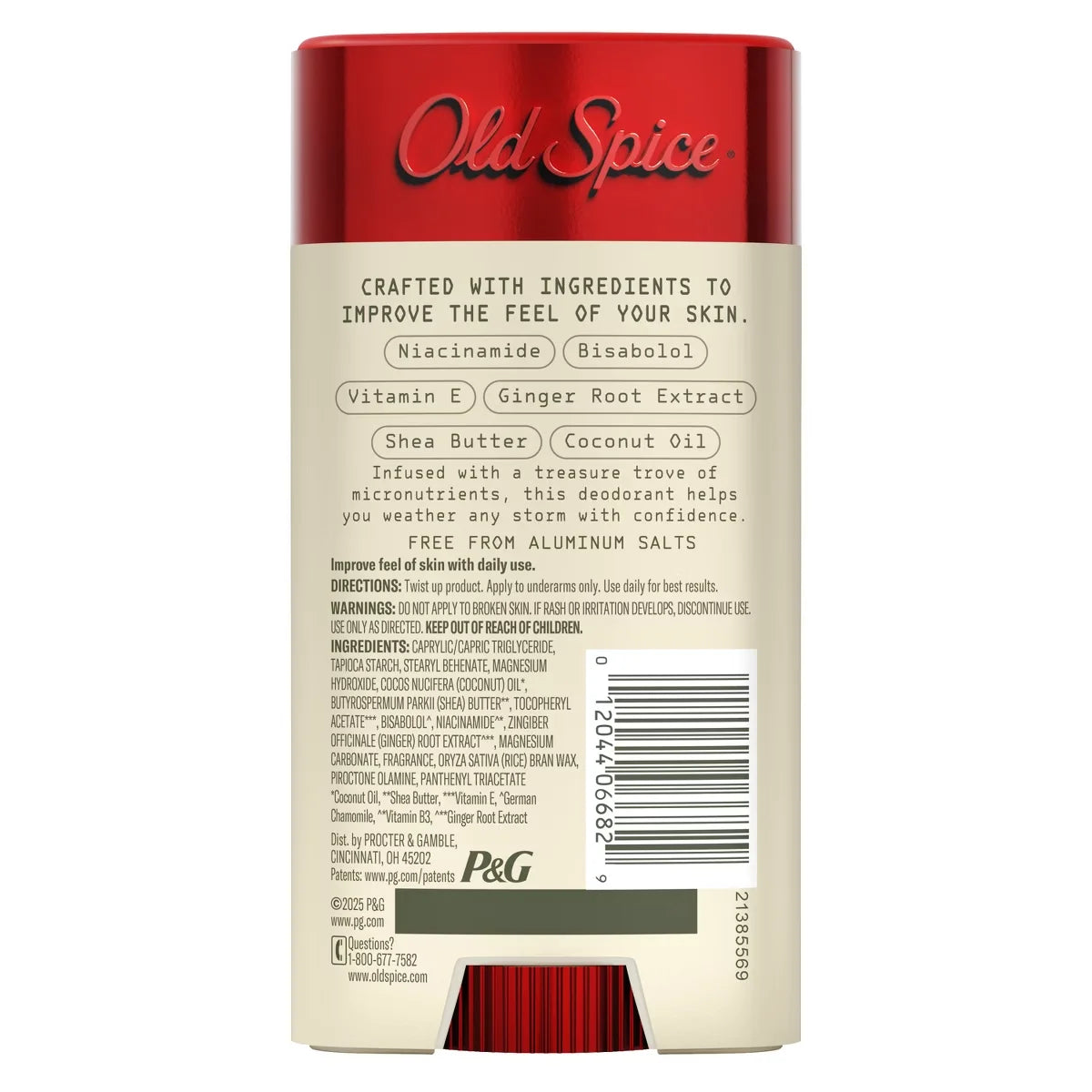 Old Spice Men's Aluminum-Free All Day Freshness Windborn Collection Deodorant - Ocean Citrus - 3oz: Invisible Solid, Normal Skin