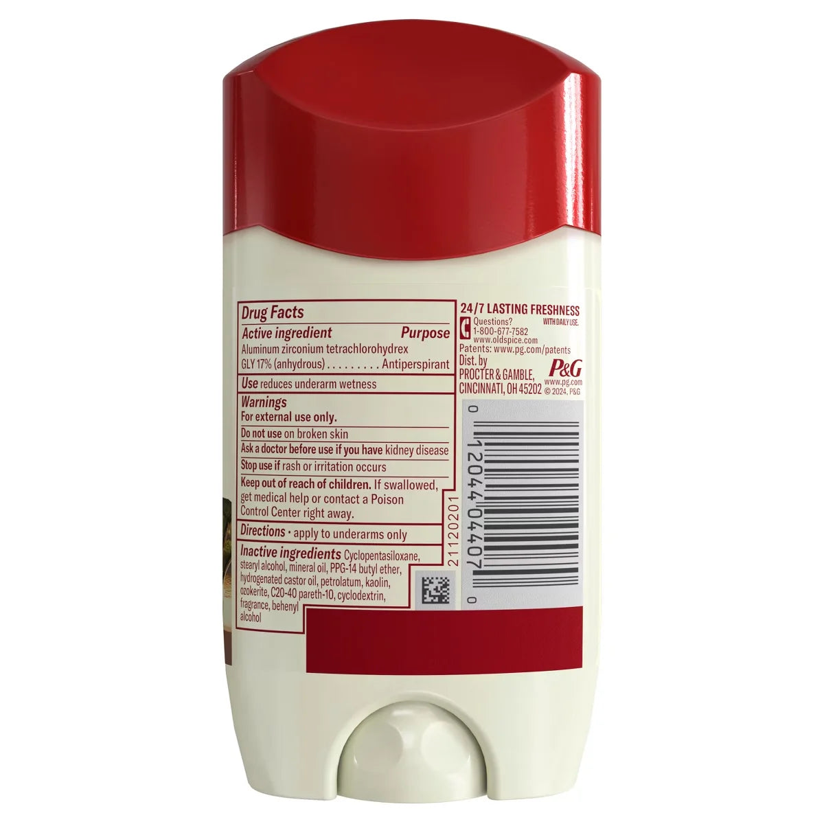 Old Spice Antiperspirant & Deodorant - Invisible Solid - Oasis - 2.6oz: Under Arm, Vanilla Scent, Normal Skin