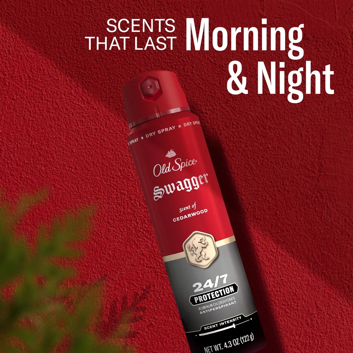 Old Spice Red Collection Men's 48-Hour Odor Protection Lightweight Formula All-Day Freshness Antiperspirant Spray - Stronger Swagger - 4.3oz