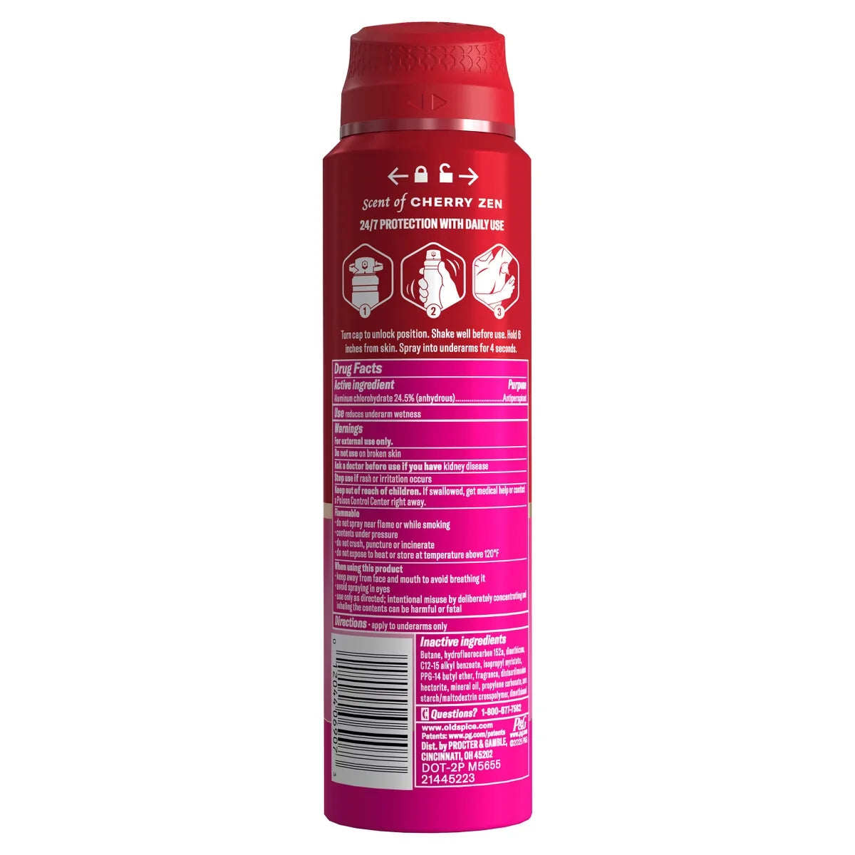 Old Spice Red Collection Men's 48-Hour Odor Protection Lightweight Formula All-Day Freshness Antiperspirant Spray - Karma Scent - 4.3oz