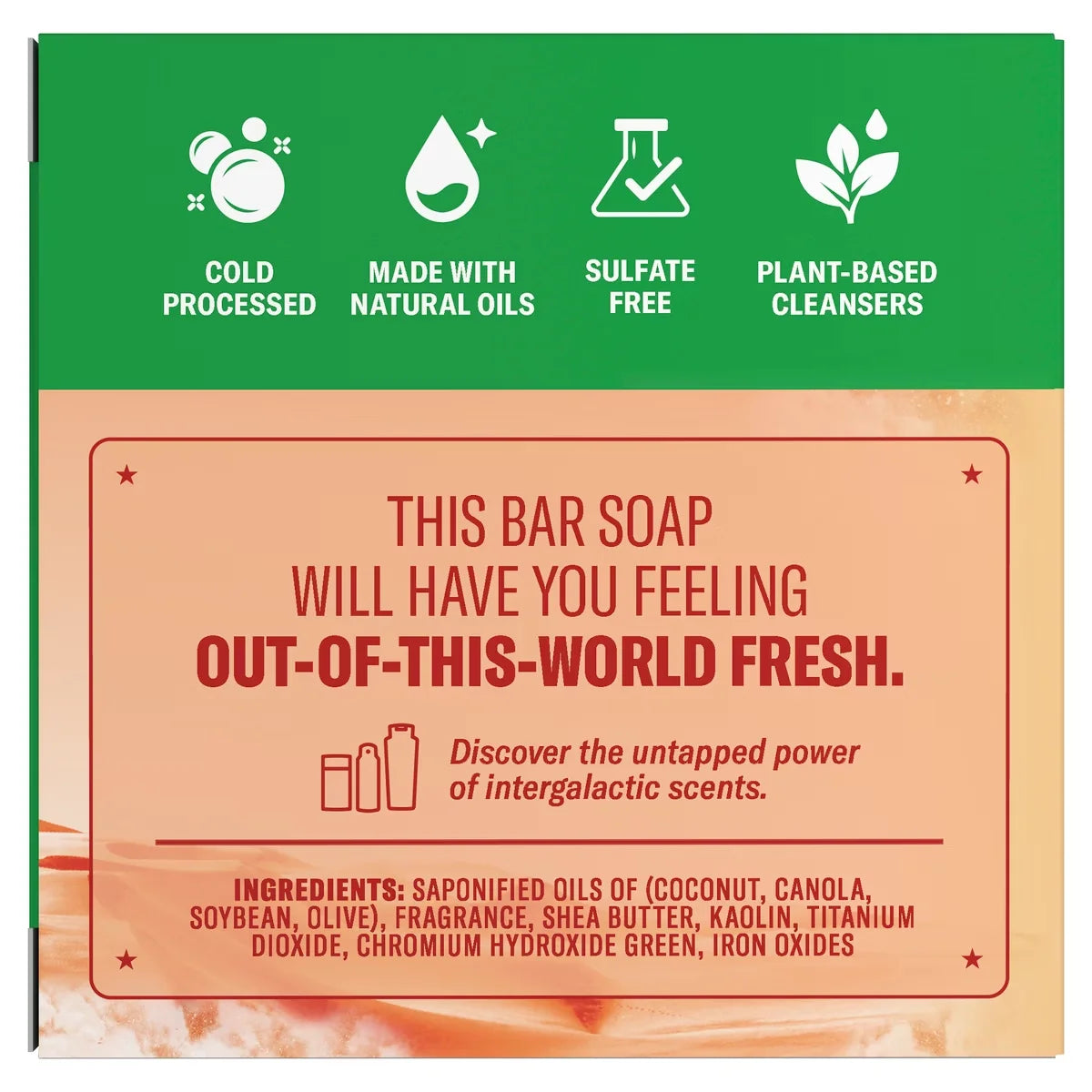 Old Spice x The Super Mario Galaxy Zero Grit - Men’s Desert Detour Cold Processed Bar Soap - Scent of Vanilla Sands - 5oz