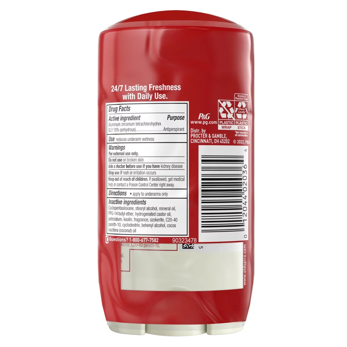 Old Spice Men's Fiji with Palm Tree Antiperspirant & Deodorant - 2.6oz/2pk: Paraben-Free, Invisible Solid, Under Arm Use