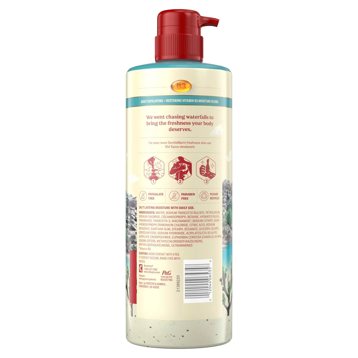 Old Spice GentleMan's Blend Body Wash - Blue Agave - 26oz: Paraben-Free, Sulfate-Free, Liquid, For Normal Skin