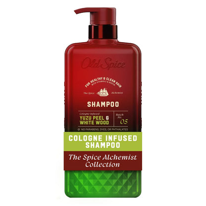 Old Spice x The Spice Alchemist Yuzu Peel & White Wood Cologne Infused Shampoo - 20 fl oz