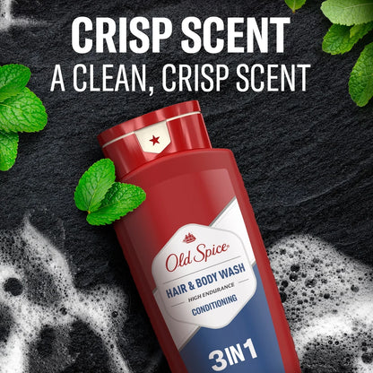 Old Spice High Endurance 3 in 1 Hair Body Wash - 24 fl oz