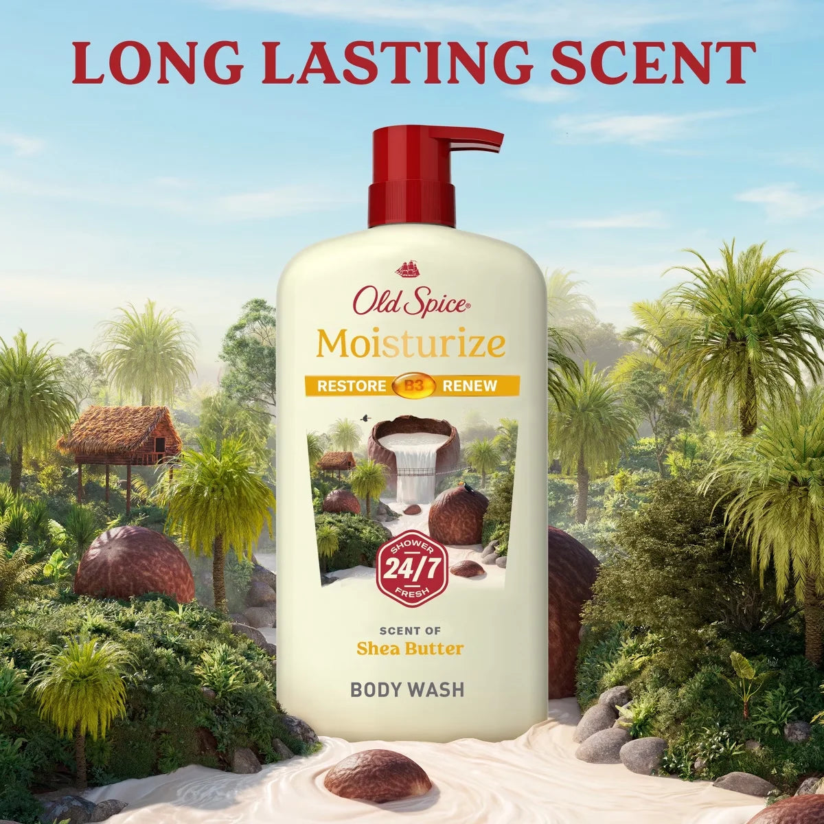 Old Spice Men's Body Wash - Moisturize with Shea Butter