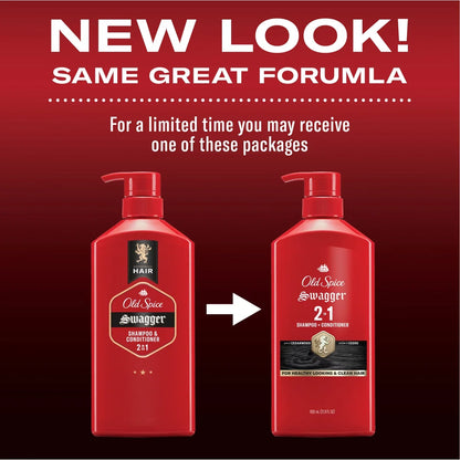 Old Spice Men's Swagger 2-in-1 Shampoo & Conditioner