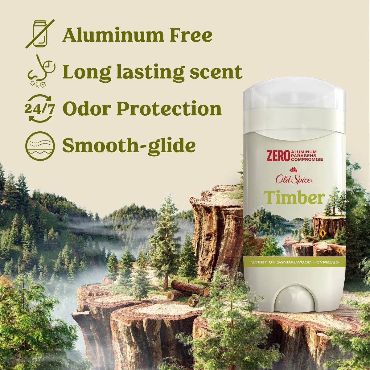 Old Spice Deodorant Fresher Collection Timber with Sandalwood - 3oz