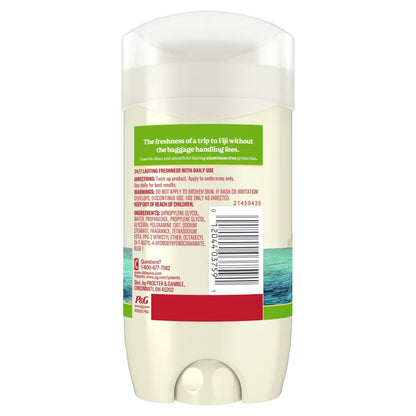 Old Spice Men's Deodorant Fiji with Palm Tree - Aluminum-Free 3oz: Invisible Solid, Normal Skin, Under Arm Use