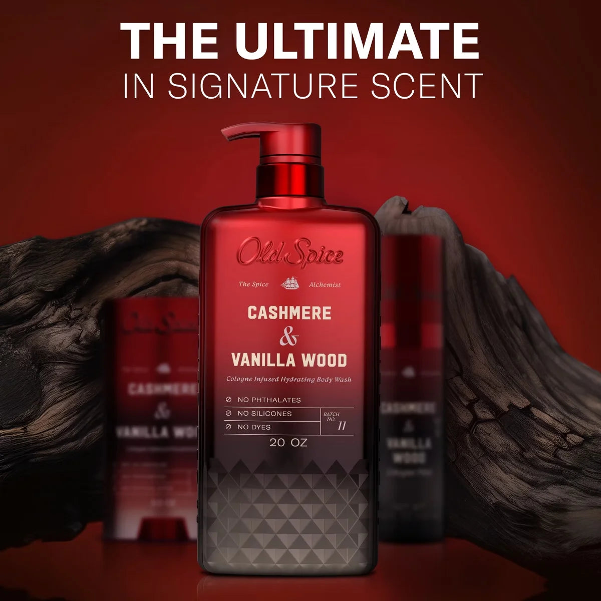 Old Spice x The Spice Alchemist Collection Men's Crafted for Compliments Cologne Infused Body Wash - Cashmere and Vanilla Wood - 20oz