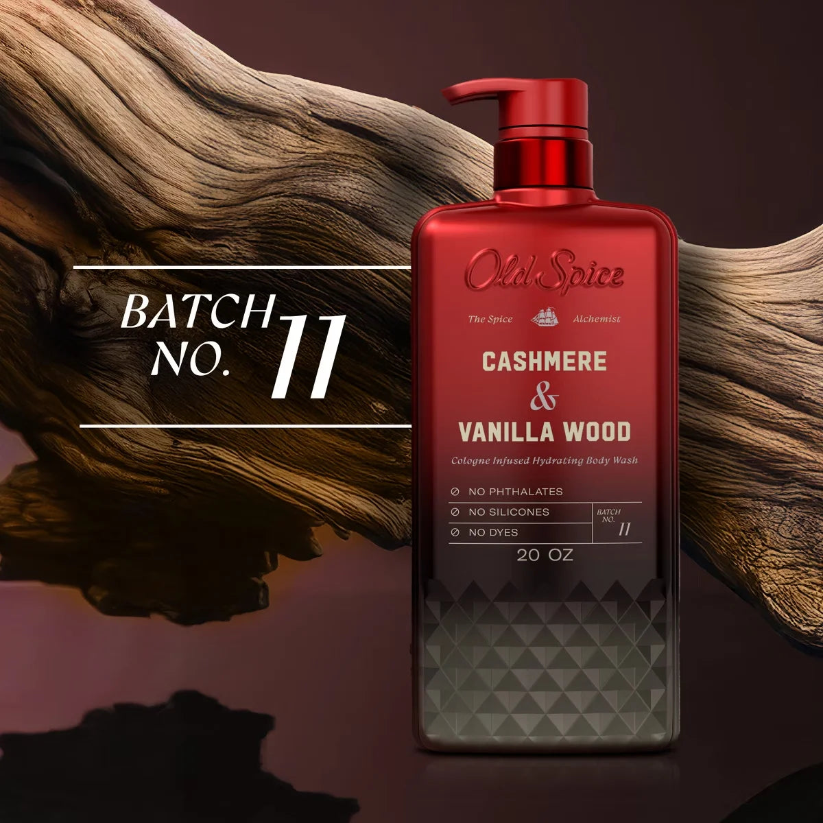 Old Spice x The Spice Alchemist Collection Men's Crafted for Compliments Cologne Infused Body Wash - Cashmere and Vanilla Wood - 20oz