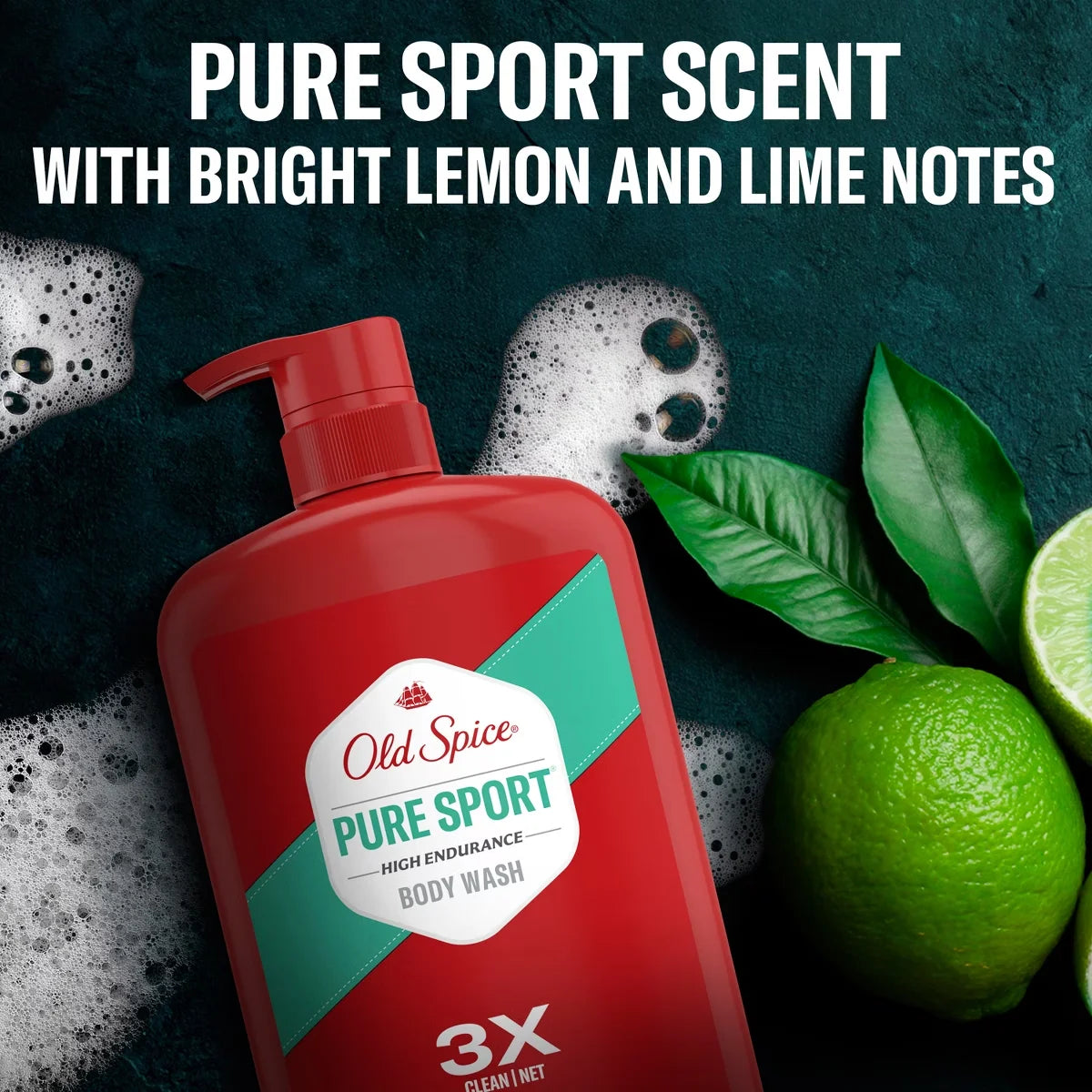 Old Spice High Endurance Body Wash with Pump - 33.4 fl oz: Liquid, Whole Body, For Normal Skin, Basic Cleansing