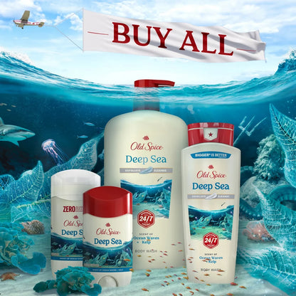 Old Spice Fresh Collection Deodorant Deep Sea Ocean Elements - 3oz