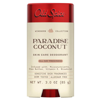 Old Spice Men's Aluminum-Free All Day Freshness Windborn Collection Deodorant - Paradise Coconut - 3oz