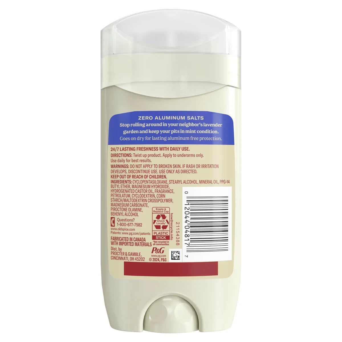 Old Spice Men's Solid Deodorant Lavender & Mint - Aluminum-Free 3oz