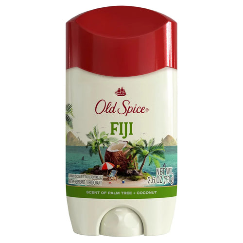 Old Spice Men's Fiji with Palm Tree Antiperspirant & Deodorant - 2.6oz: Paraben-Free, Invisible Solid, Under Arm