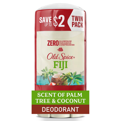 Old Spice Men's Solid Deodorant Fiji with Palm Tree Scent - Aluminum-Free 3oz/2pk