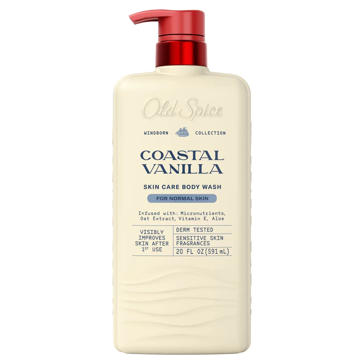 Old Spice Windborn Collection Men's Body Wash for Normal Skin - Coastal Vanilla Scent - 20 fl oz