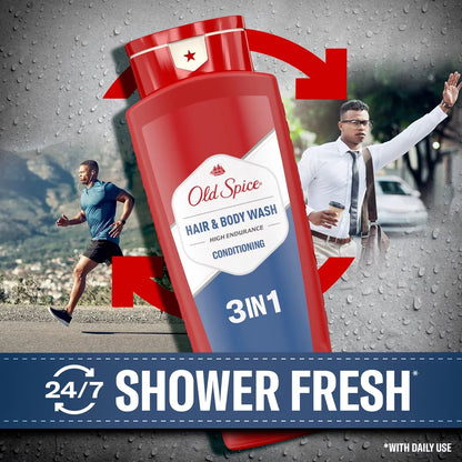 Old Spice High Endurance 3 in 1 Hair Body Wash - 24 fl oz