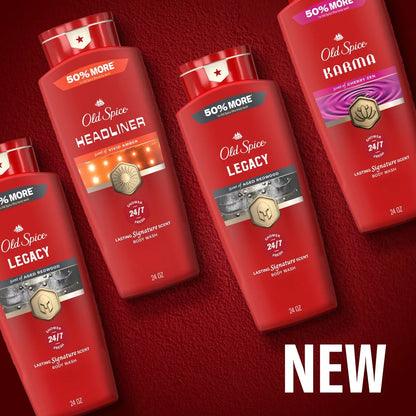 Old Spice Red Collection Men's Long-Lasting Fragrance Refreshing Clean Body Wash - Legacy - 24 fl oz