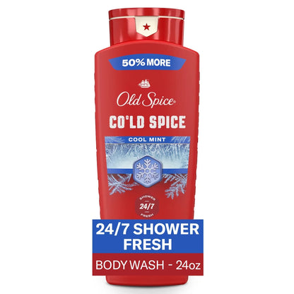 Old Spice Red Collection Men's Long-Lasting Fragrance Refreshing Clean Body Wash - Cold Spice Scent - 24 fl oz