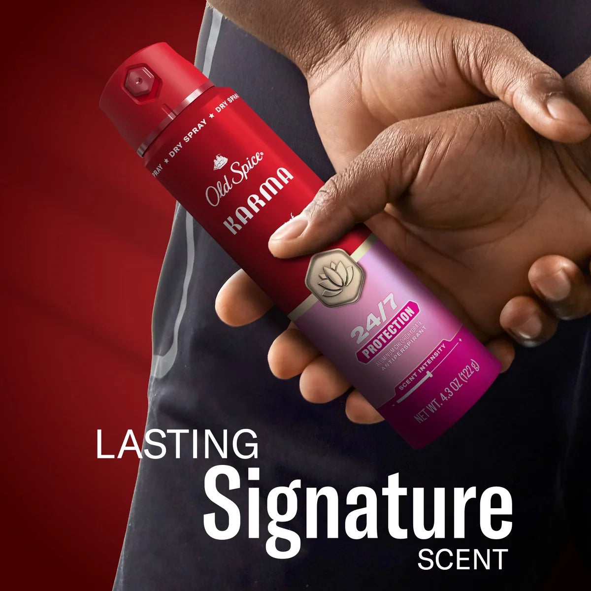 Old Spice Red Collection Men's 48-Hour Odor Protection Lightweight Formula All-Day Freshness Antiperspirant Spray - Karma Scent - 4.3oz