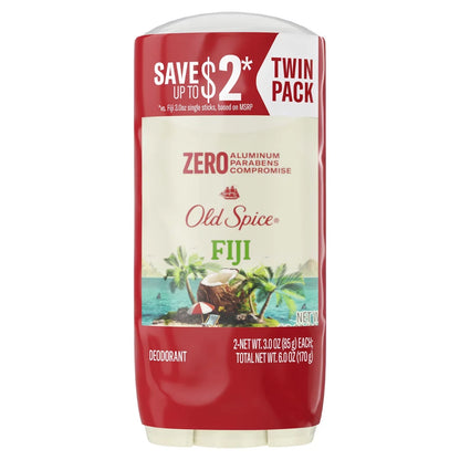 Old Spice Men's Solid Deodorant Fiji with Palm Tree Scent - Aluminum-Free 3oz/2pk