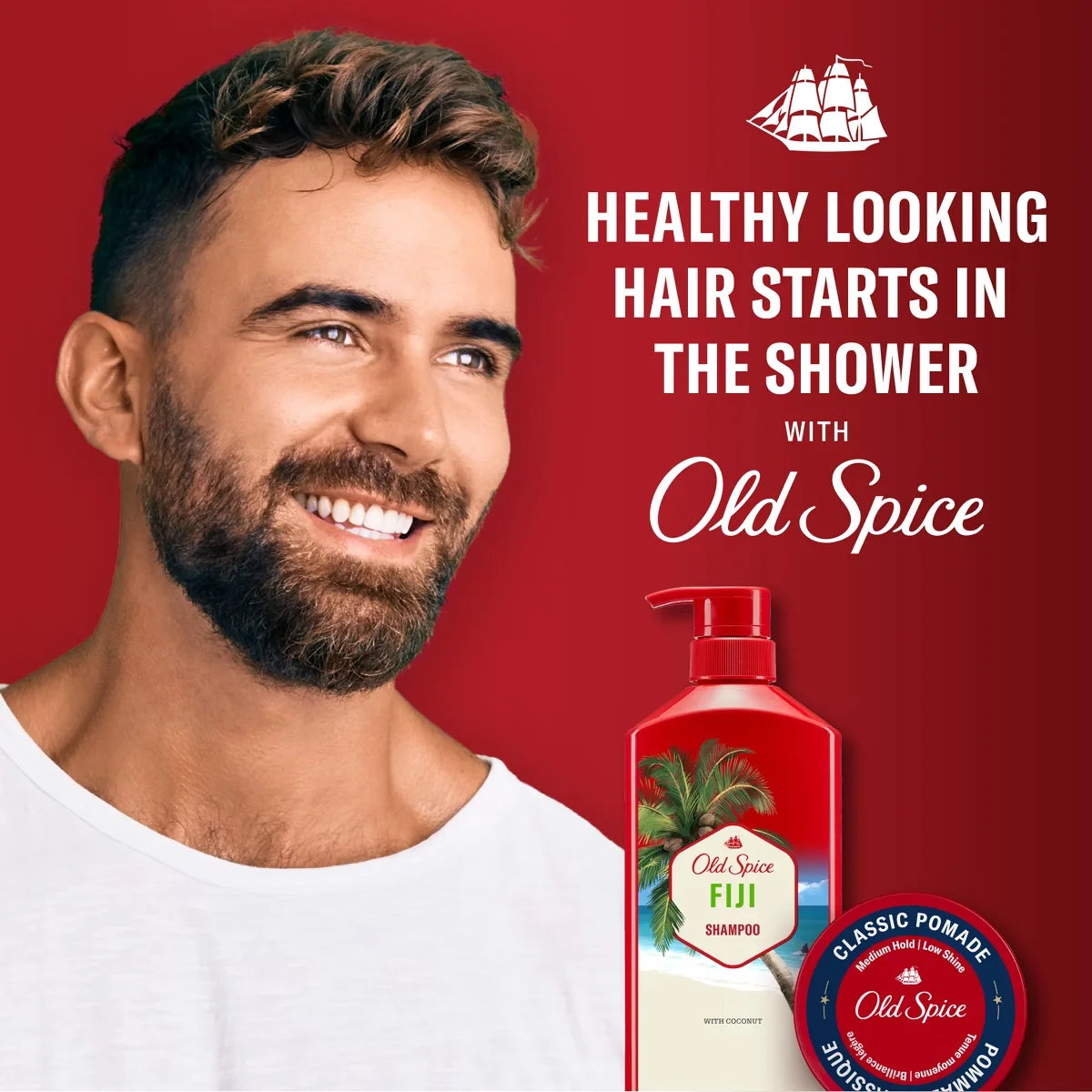 Old Spice Shampoo - 21.9 fl oz: Basic Cleansing, All Hair Types, Tropical Scent, Daily Use