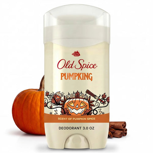 Old Spice Holidudes Deodorant - PumpKing - 3oz: Invisible Solid Deodorant, Under Arm Application, Pumpkin Spice Scent, Normal Skin Type