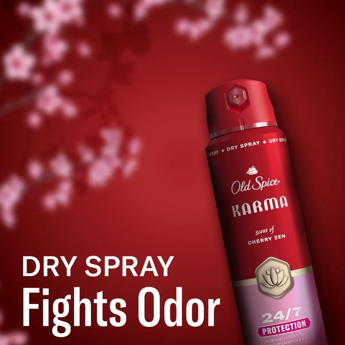 Old Spice Red Collection Men's 48-Hour Odor Protection Lightweight Formula All-Day Freshness Antiperspirant Spray - Karma Scent - 4.3oz