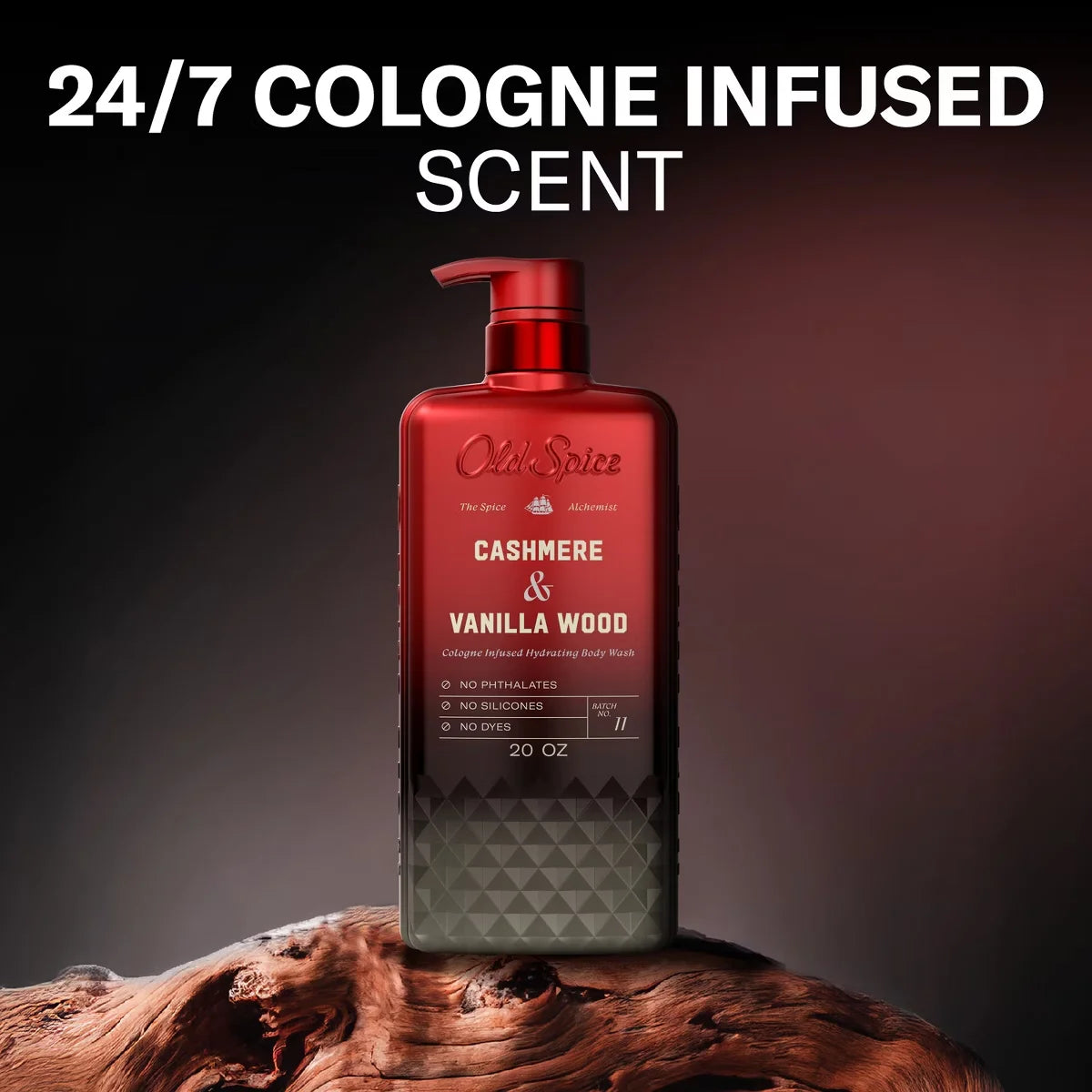 Old Spice x The Spice Alchemist Collection Men's Crafted for Compliments Cologne Infused Body Wash - Cashmere and Vanilla Wood - 20oz