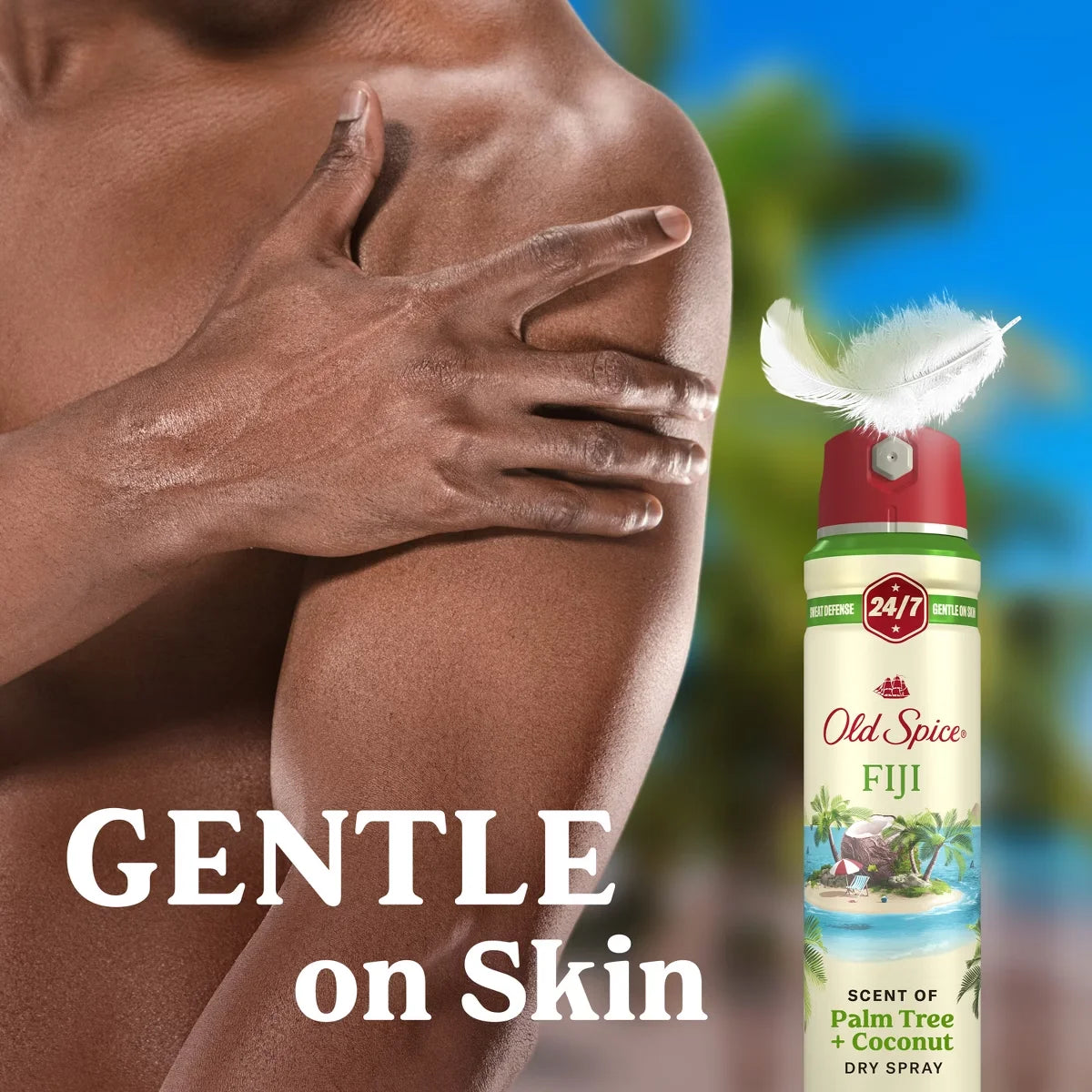 Old Spice Men's Invisible Dry Spray Antiperspirant & Deodorant - Fiji Scent - Fresher Collection - 4.3oz