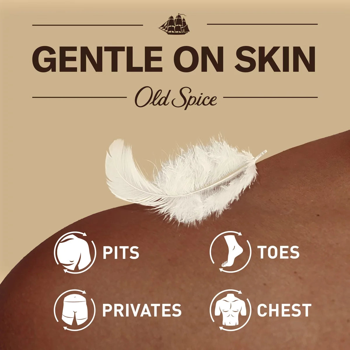 Old Spice Whole Body Solid Deodorant for Men - Vanilla & Shea - Aluminum-Free 3oz