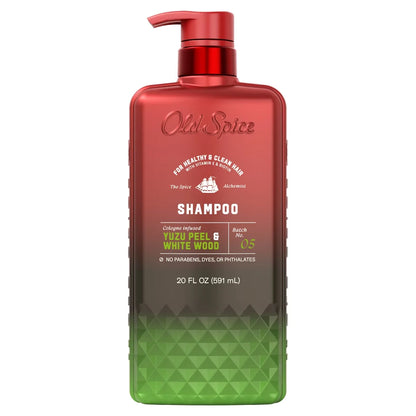Old Spice x The Spice Alchemist Yuzu Peel & White Wood Cologne Infused Shampoo - 20 fl oz