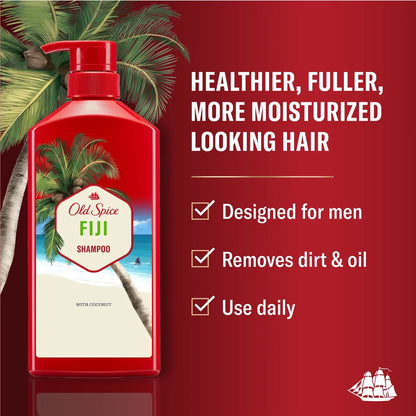 Old Spice Shampoo - 21.9 fl oz: Basic Cleansing, All Hair Types, Tropical Scent, Daily Use