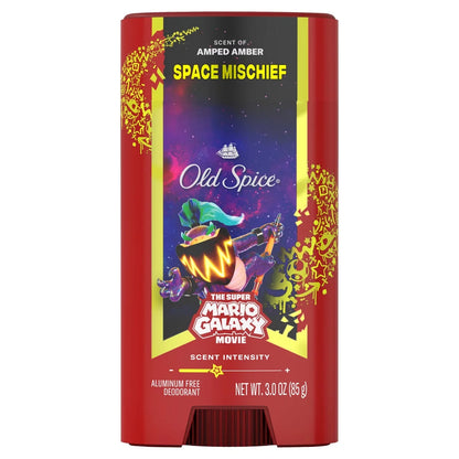Old Spice x The Super Mario Galaxy Movie 24/7 Lasting Freshness Aluminum-Free Men’s Deodorant - Space Mischief - 3oz