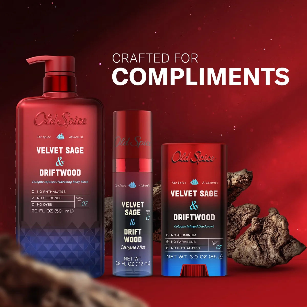Old Spice x The Spice Alchemist Collection Cologne Infused Deodorant - Velvet Sage and Driftwood - 3oz