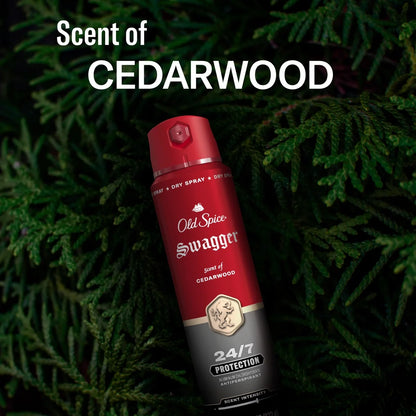 Old Spice Red Collection Men's 48-Hour Odor Protection Lightweight Formula All-Day Freshness Antiperspirant Spray - Stronger Swagger - 4.3oz