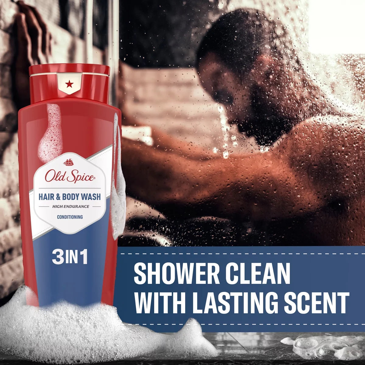 Old Spice High Endurance 3 in 1 Hair Body Wash - 24 fl oz