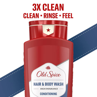 Old Spice High Endurance 3 in 1 Hair Body Wash - 24 fl oz