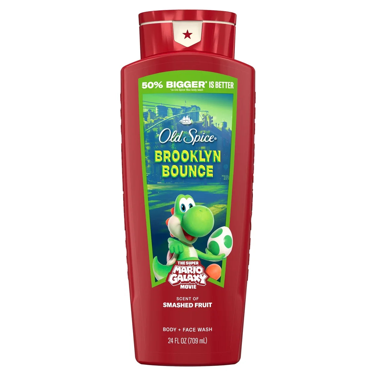 Old Spice x The Super Mario Galaxy Brooklyn Bounce Men's 24/7 Shower Fresh Body Wash - Scent of Smashed Fruit - 24 fl oz