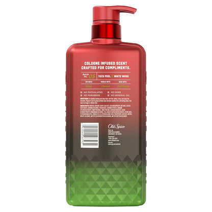 Old Spice x The Spice Alchemist Yuzu Peel & White Wood Cologne Infused Shampoo - 20 fl oz