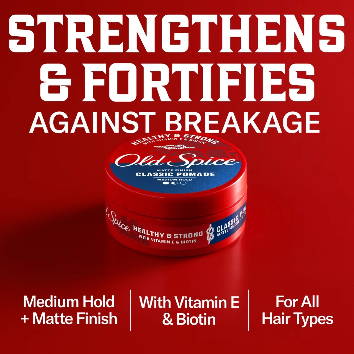 Old Spice Healthy & Strong Classic Hair Pomade - 2.22oz