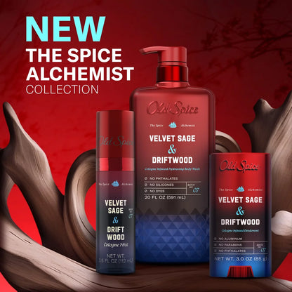 Old Spice x The Spice Alchemist Collection Cologne Infused Deodorant - Velvet Sage and Driftwood - 3oz