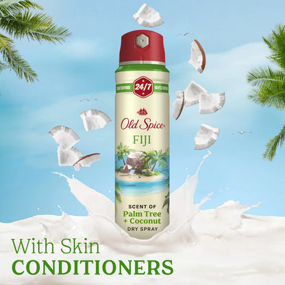 Old Spice Men's Invisible Dry Spray Antiperspirant & Deodorant - Fiji Scent - Fresher Collection - 4.3oz