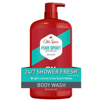 Old Spice High Endurance Body Wash with Pump - 33.4 fl oz: Liquid, Whole Body, For Normal Skin, Basic Cleansing