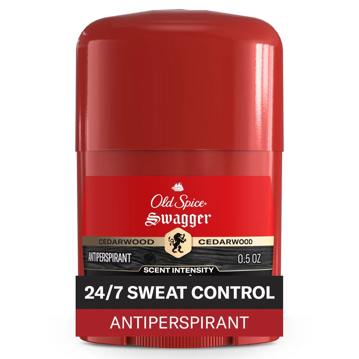 Old Spice Red Zone Swagger Invisible Solid - Trial Size - 0.5oz: Under Arm, Sulfate-Free, Lime & Cedar, Normal Skin